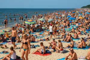 Cуперечки та натовпи відпочивальників: на пляжах неможливо пройти